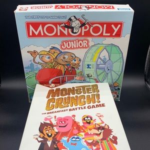 General Mills Monster Crunch! & Parker Brothers Monopoly Junior Board Games